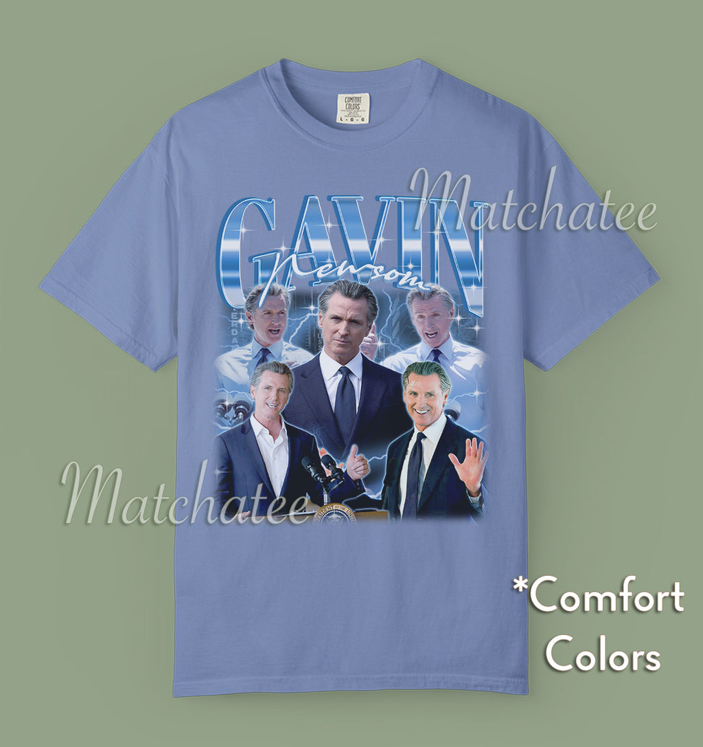 Gavin Newsom — Washed Denim