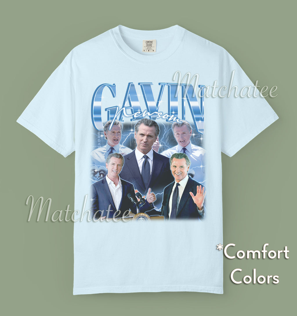 Gavin Newsom — Light Blue - Chambray