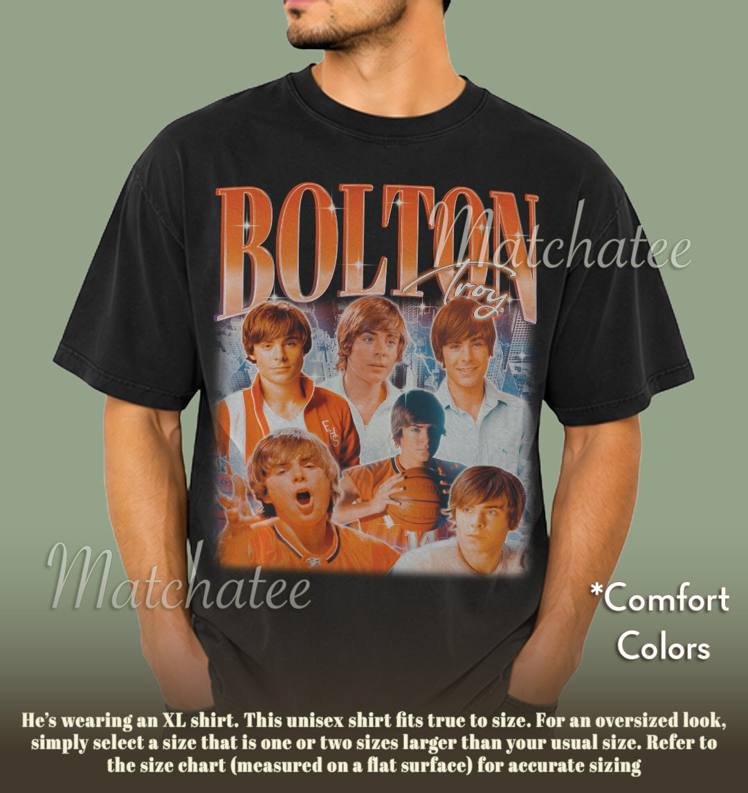Troy Bolton 90's T-shirt - Troy Bolton Bootleg Tees