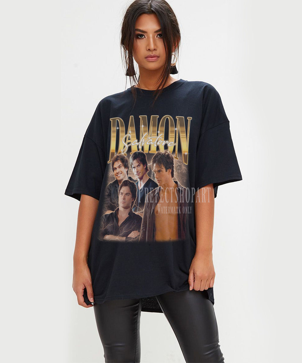 Damon Salvatore Retro Shirt vintage graphic tee – The Matcha Tee