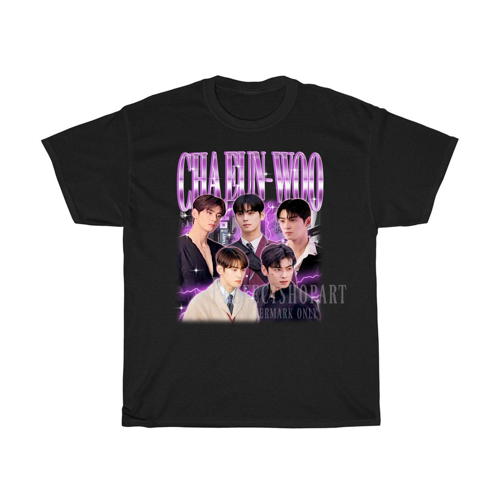 Cha Eunwoo T-shirt vintage graphic tee – view 2