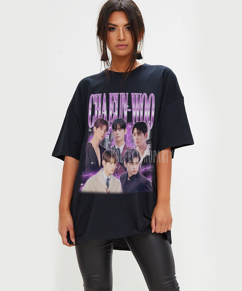Cha Eunwoo T-shirt vintage graphic tee – The Matcha Tee